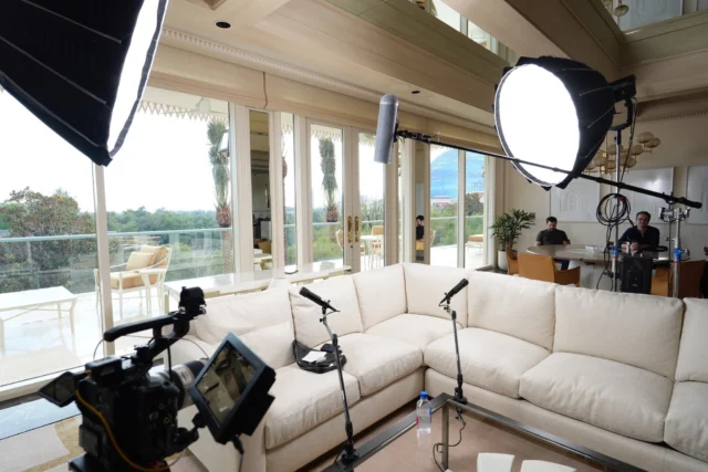 When you're competing with the bright Vegas sun, you make sure to bring enough light to match. Luckily, this overcast day was great for our podcast setup, as it softened the light coming in and with the help of a couple of Aputure 600 x pro's we were able to balance exposure. 

 #Aputure #FiveSixProductions #corporatevideo #lasvegasvideoproduction #BehindTheScenes #podcast